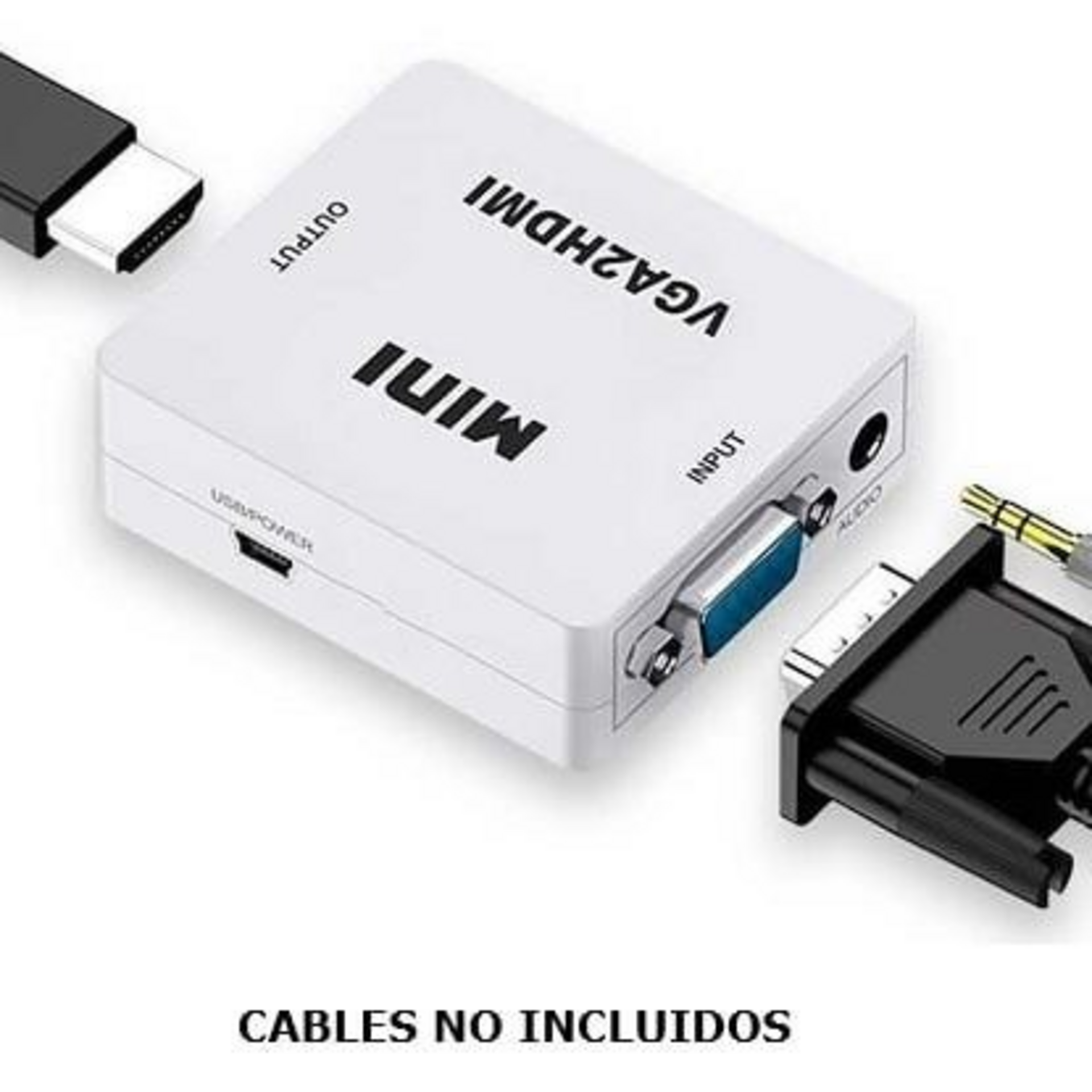 Conversor VGA a HDMI TV,monitor, proyector, facil instalacion - 1
