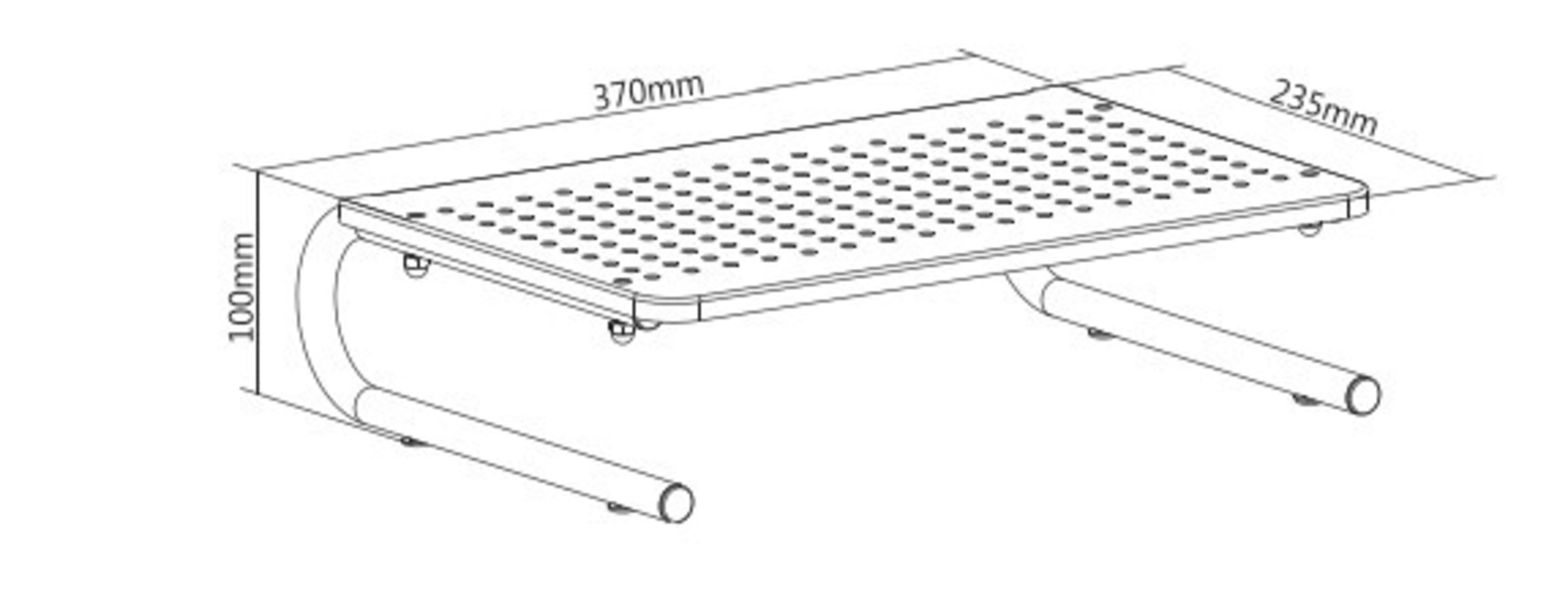Soporte Monitor TV, 13" a 32", metalico, mesa - 3