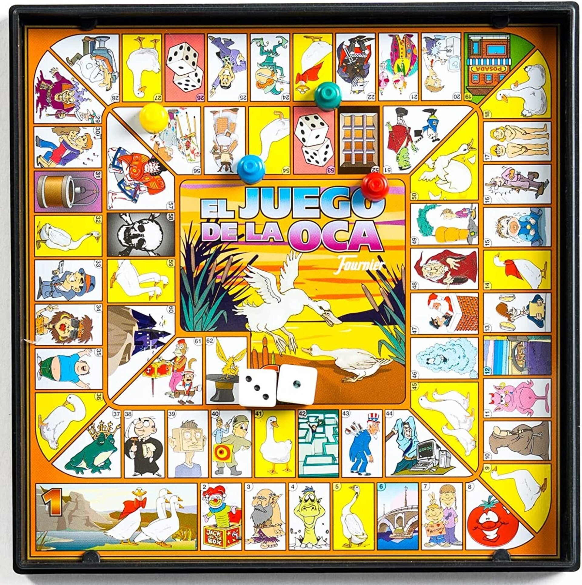 Juego Oca magnetico, 16×16 cmtrs. - 2