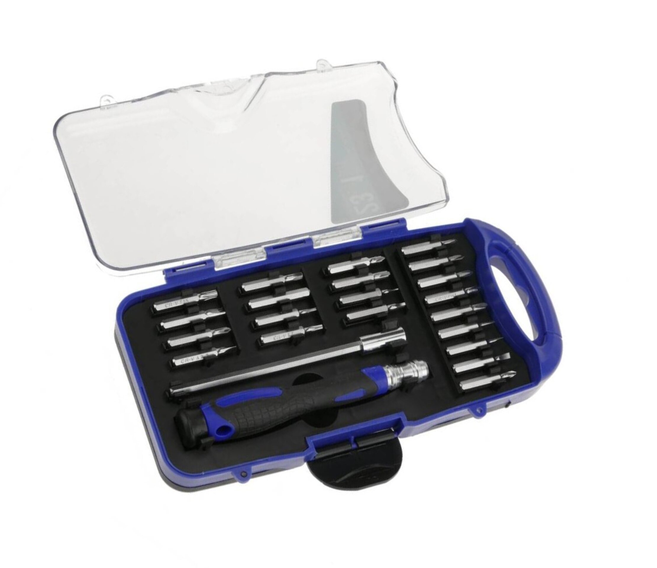 Kit de destornilladores de precisión, 23 piezas, puntas planas, philips - 1