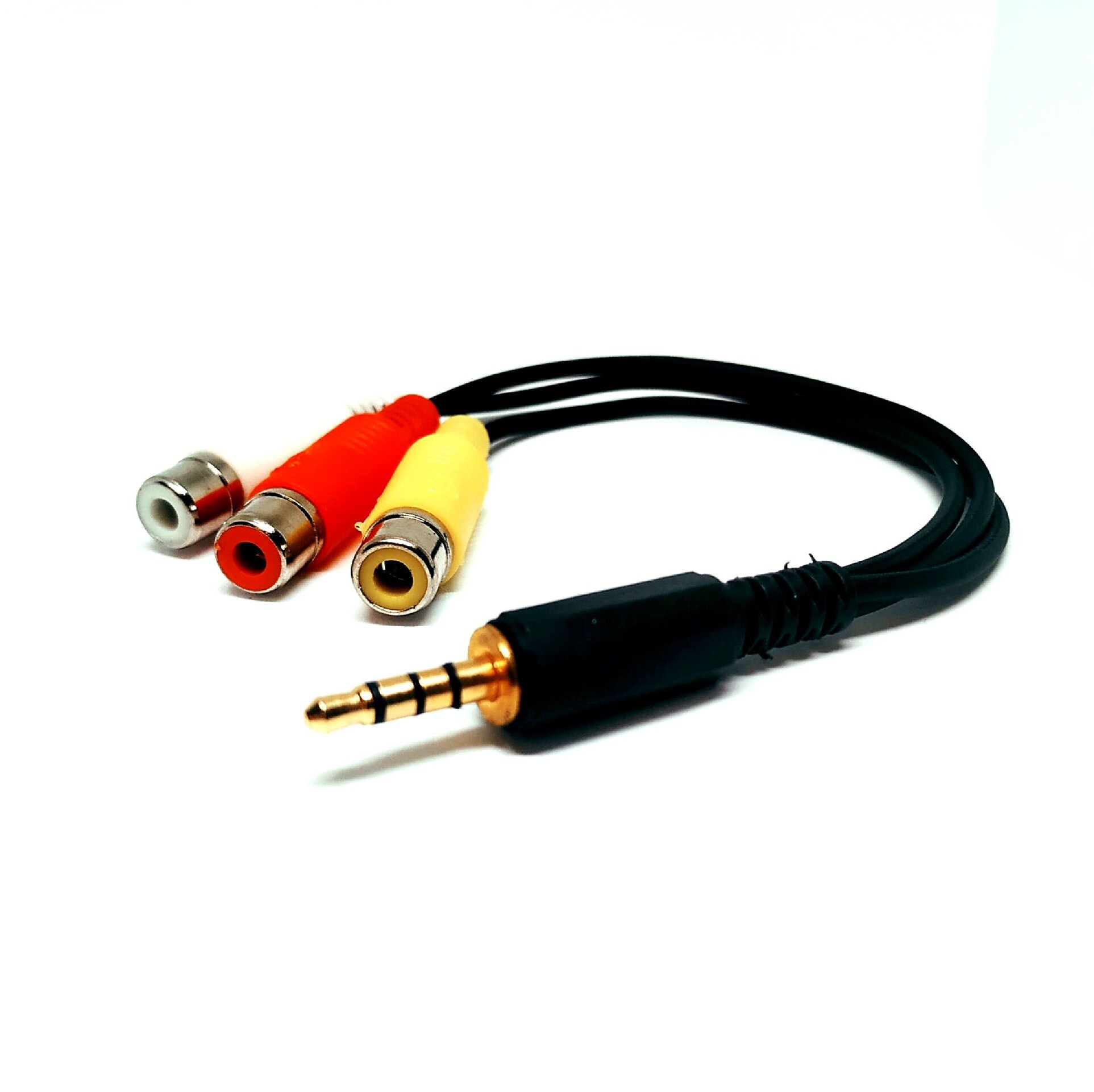 Conexion 0,20m 3,5mm audio y video a 3 H RCA audio y video - 1