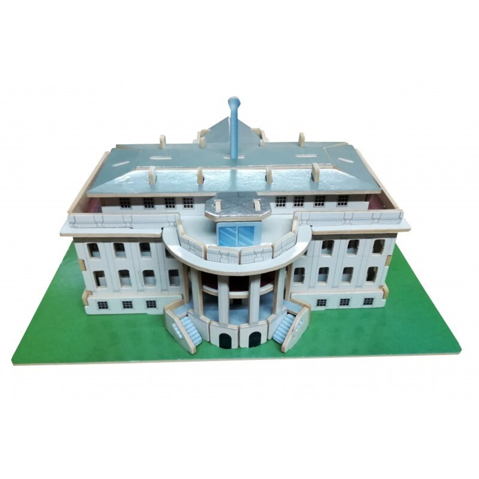 Puzzle madera 3D, Casa Blanca, Rompecabezas, fabricado en madera, 87 piezas - 2