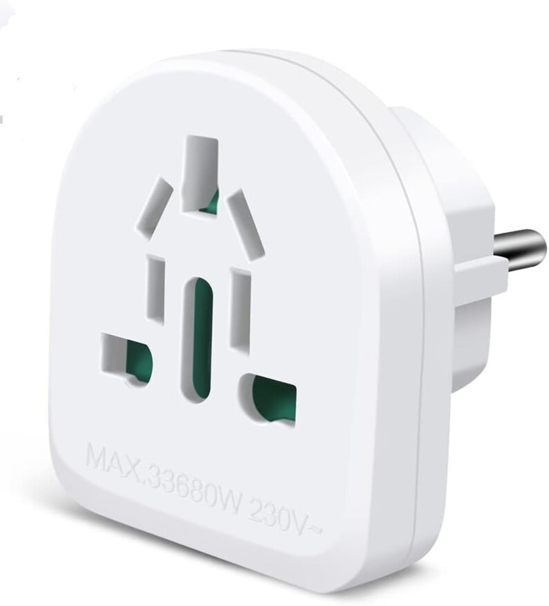 Adaptador clavija corriente de viaje, universal, apto para diversos paises - 2