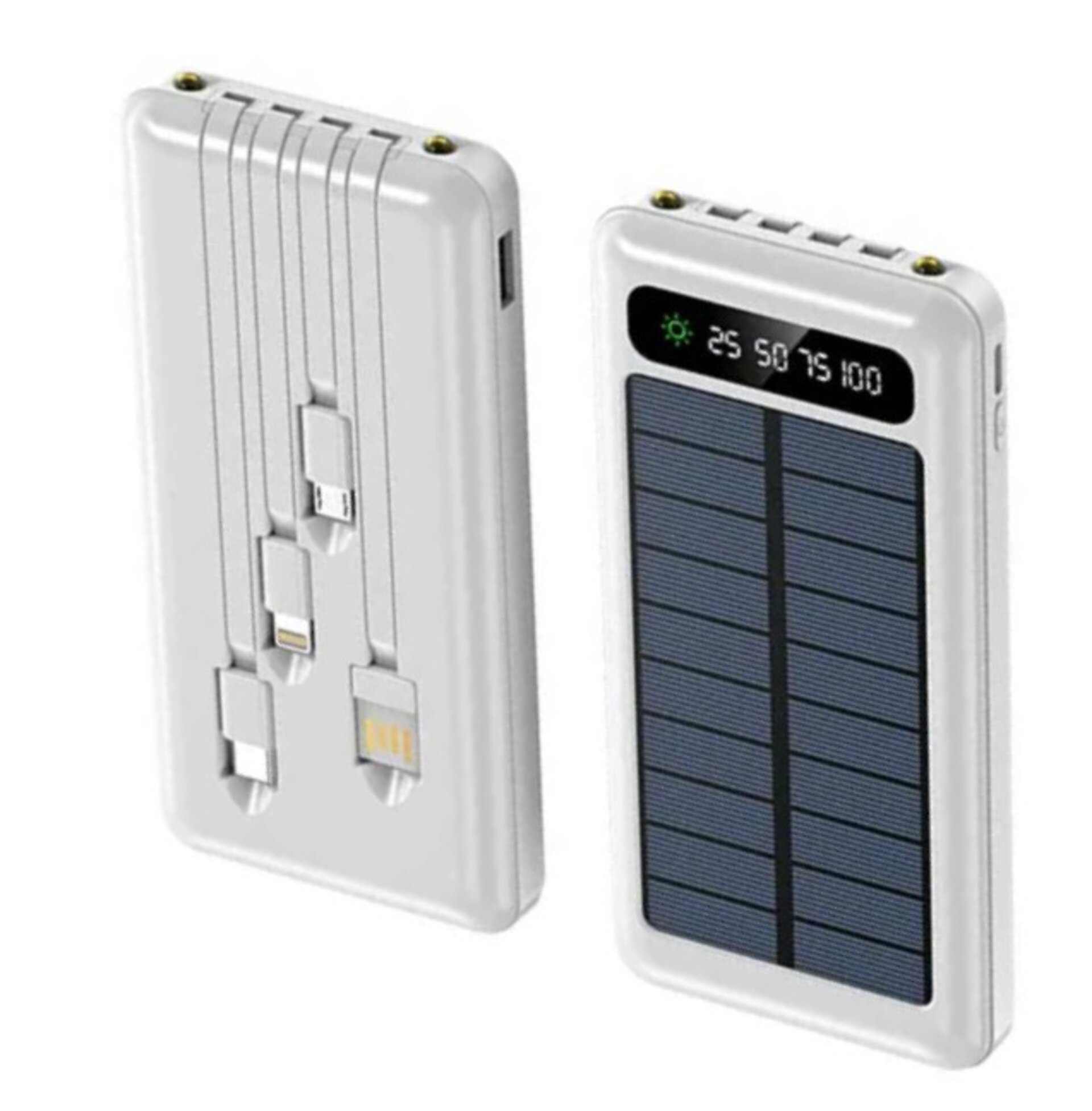 Power bank solar 15.800 mAh, cargador hibrido, solar, USB - 1