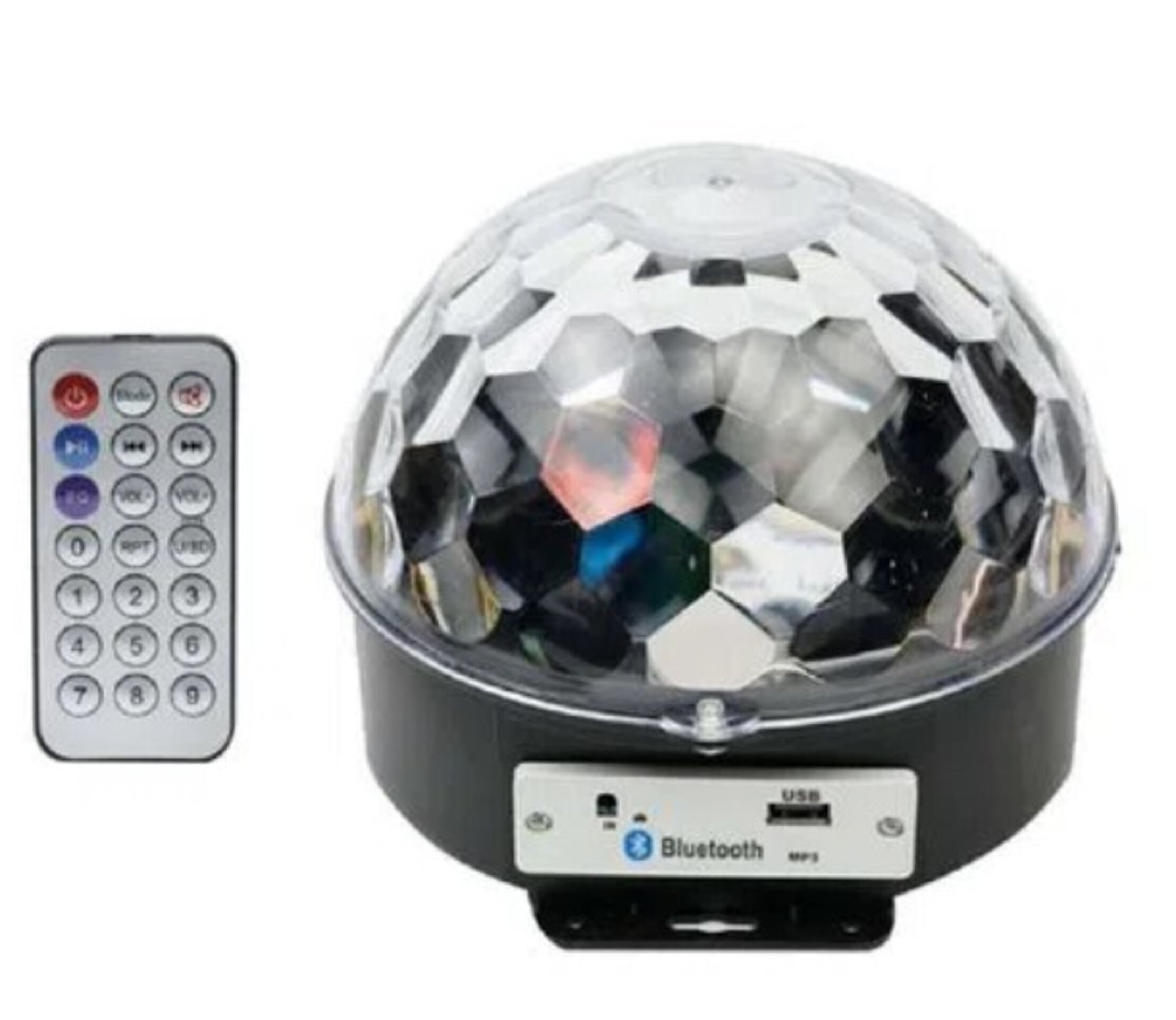 Luces fiesta Led disco, bluetooh, luz, musica, USB, mando distancia - 2