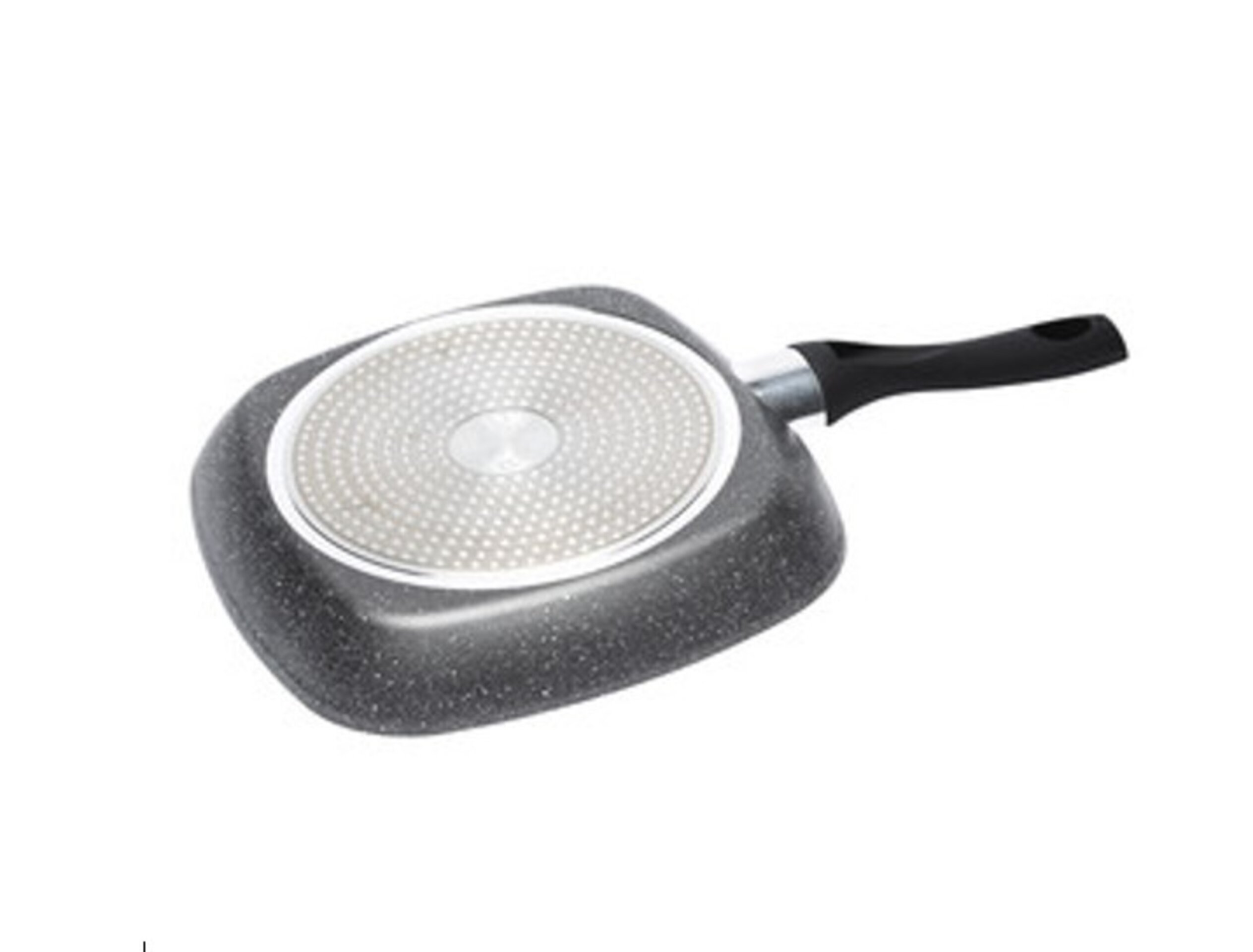 Sartén tipo grill de aluminio forjado, medidas 28x28 cm, compatible - 3