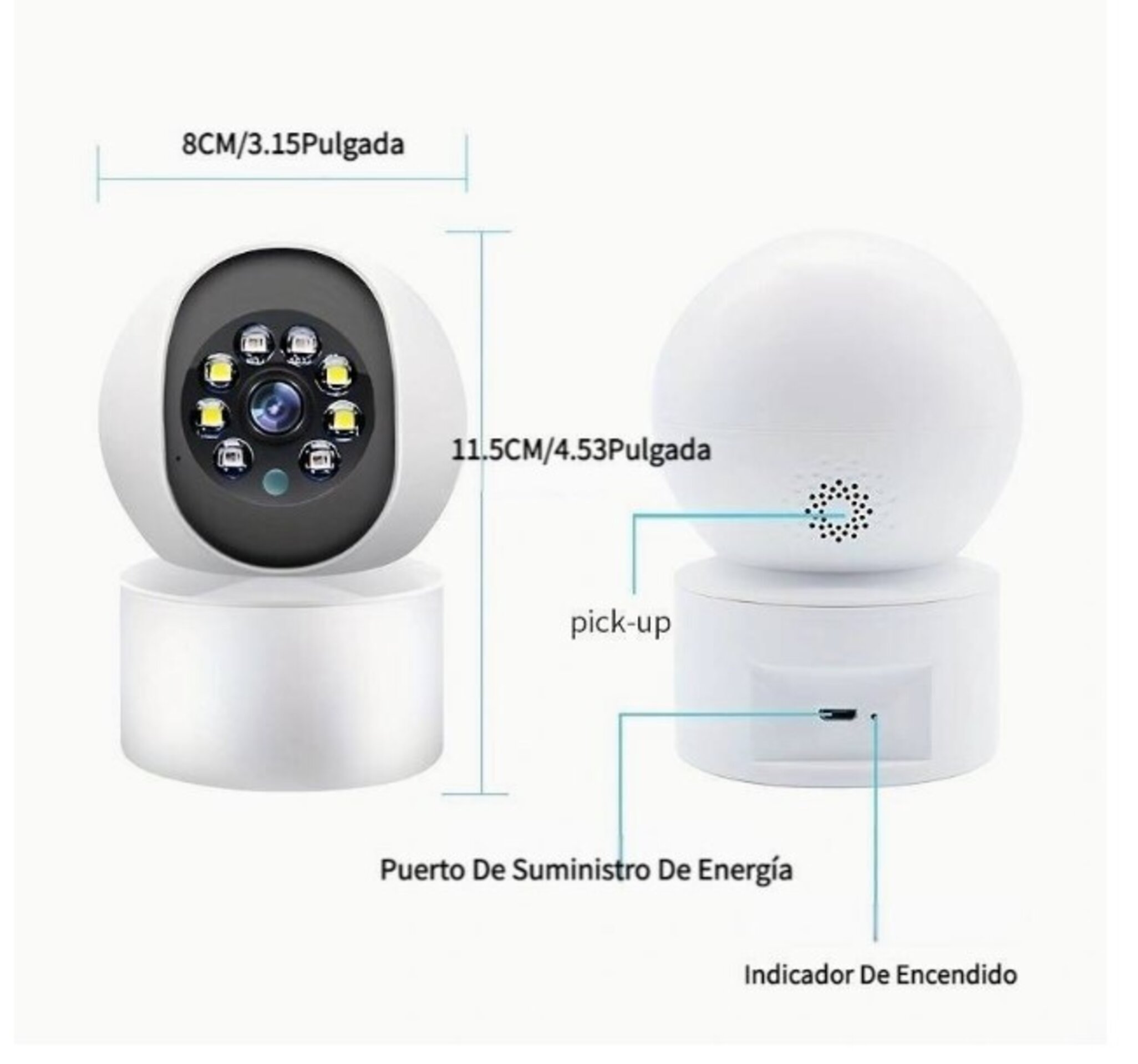 Camara seguridad video con visión nocturna, interiores - 2