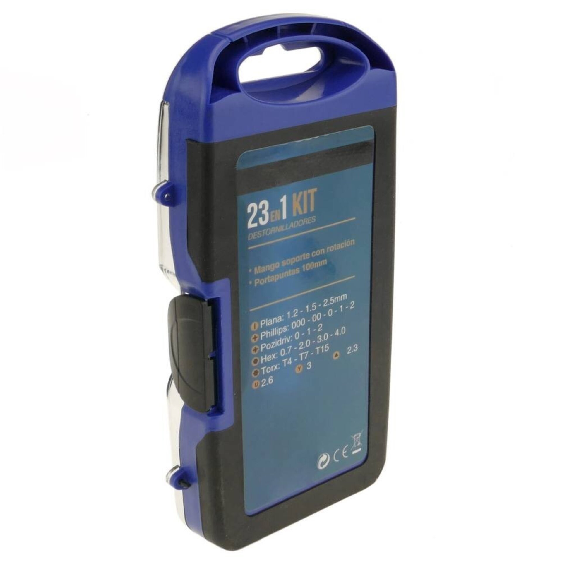 Kit de destornilladores de precisión, 23 piezas, puntas planas, philips - 2
