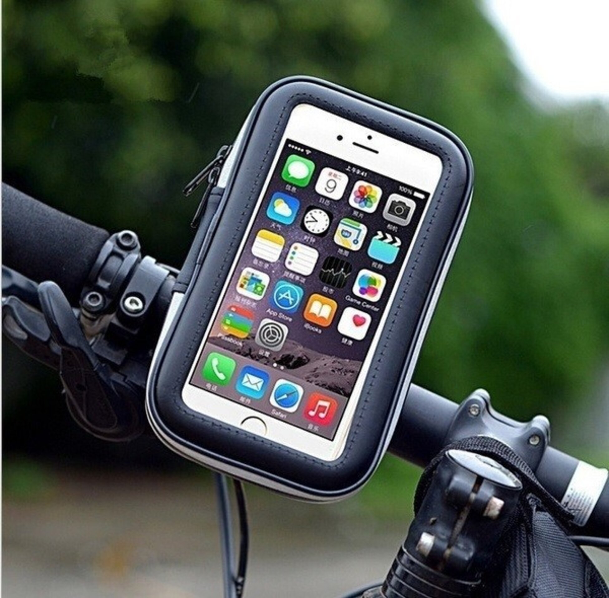Soporte movil con funda impermeable, bicicletas, patinetes, facil instalacion - 3