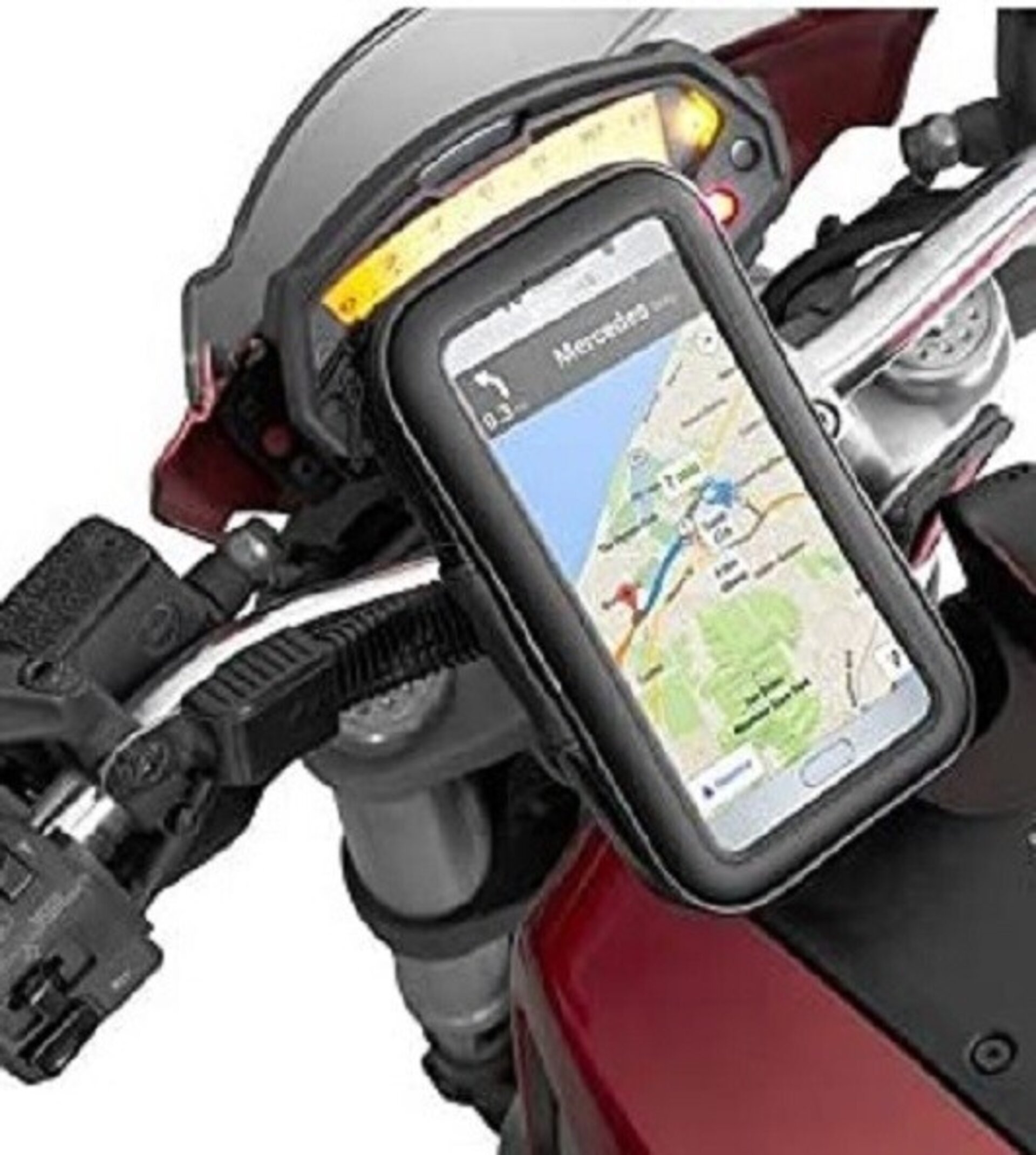 Soporte movil moto, funda impermeable, tactil - 4